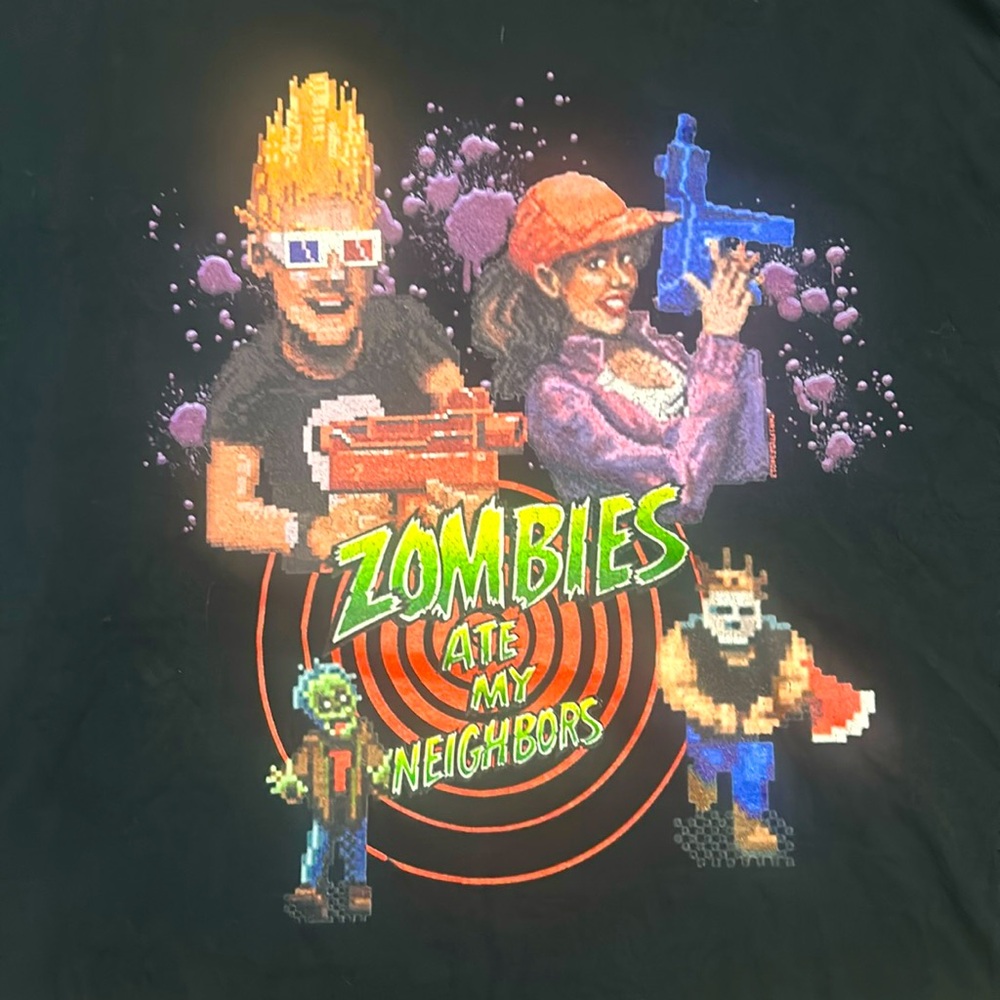 Mens XL Zombies Ate My Neighbors Tshirt